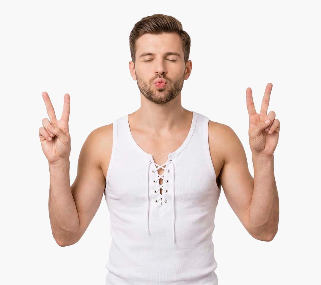 Sexy man ready for dating online